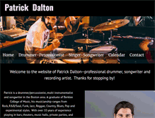 Tablet Screenshot of patrickdaltonmusic.com